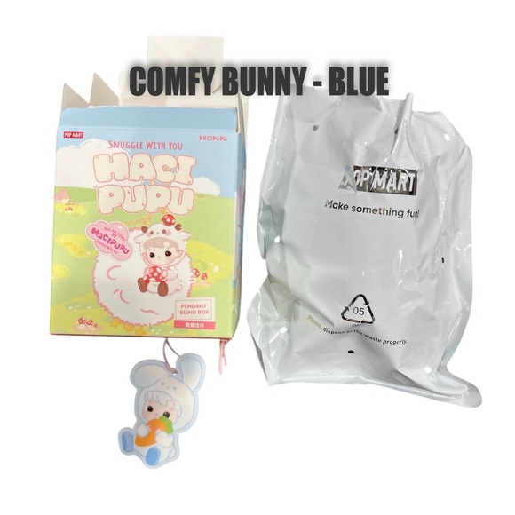 Other - POP MART Hacipupu Snuggle with You Series Pendant - COMFY BUNNY - Blue - Unboxed